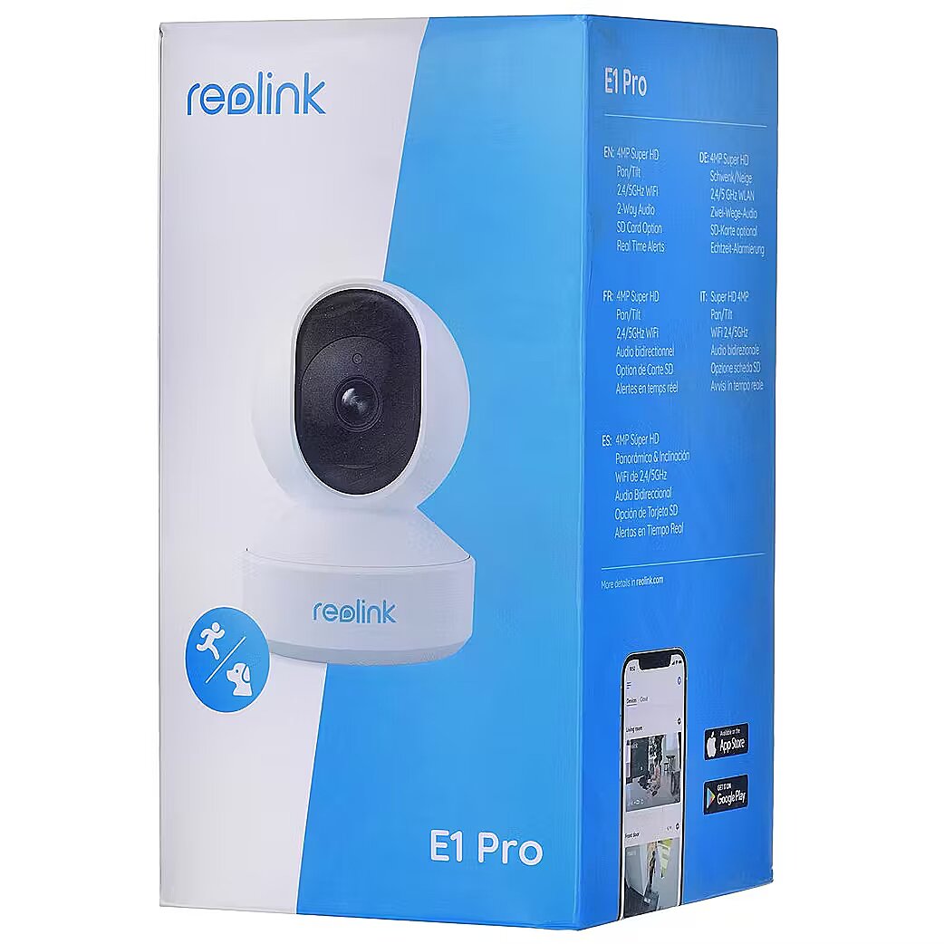 Reolink E1 PRO V2, 1440p, 4MP, App Control, White (Reolink E1 Pro-V2