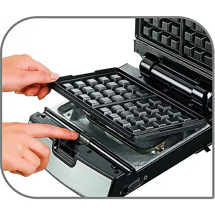 Tefal SW852D12 Sandwich and Waffle Maker Black/Stainless steel, 700 W