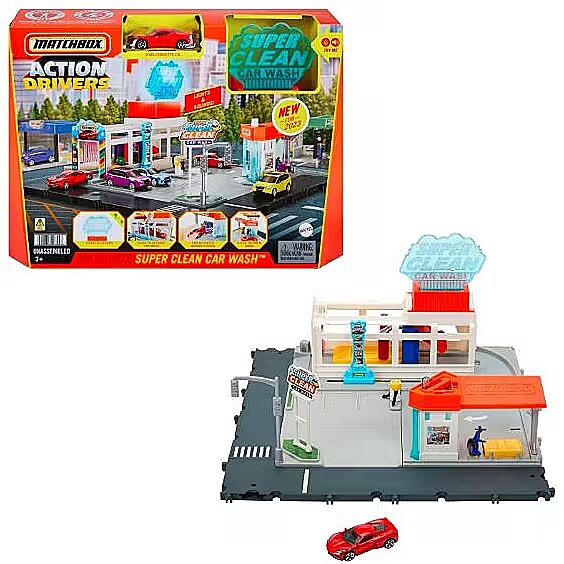 Mattel Zestaw Matchbox Prawdziwe Przygody Myjnia samochodowa