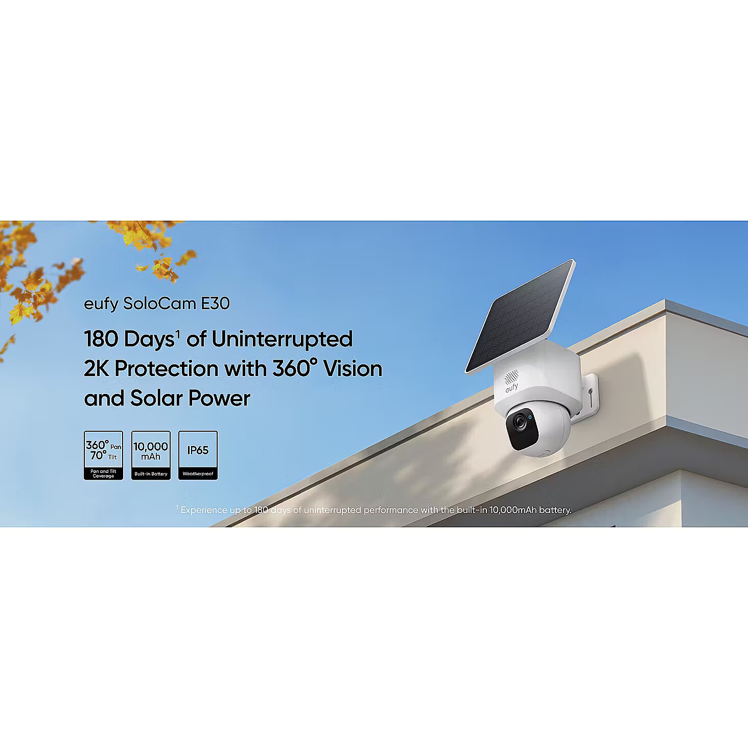 Anker Eufy SoloCam E30, 2K Resolution, White (T8171321)