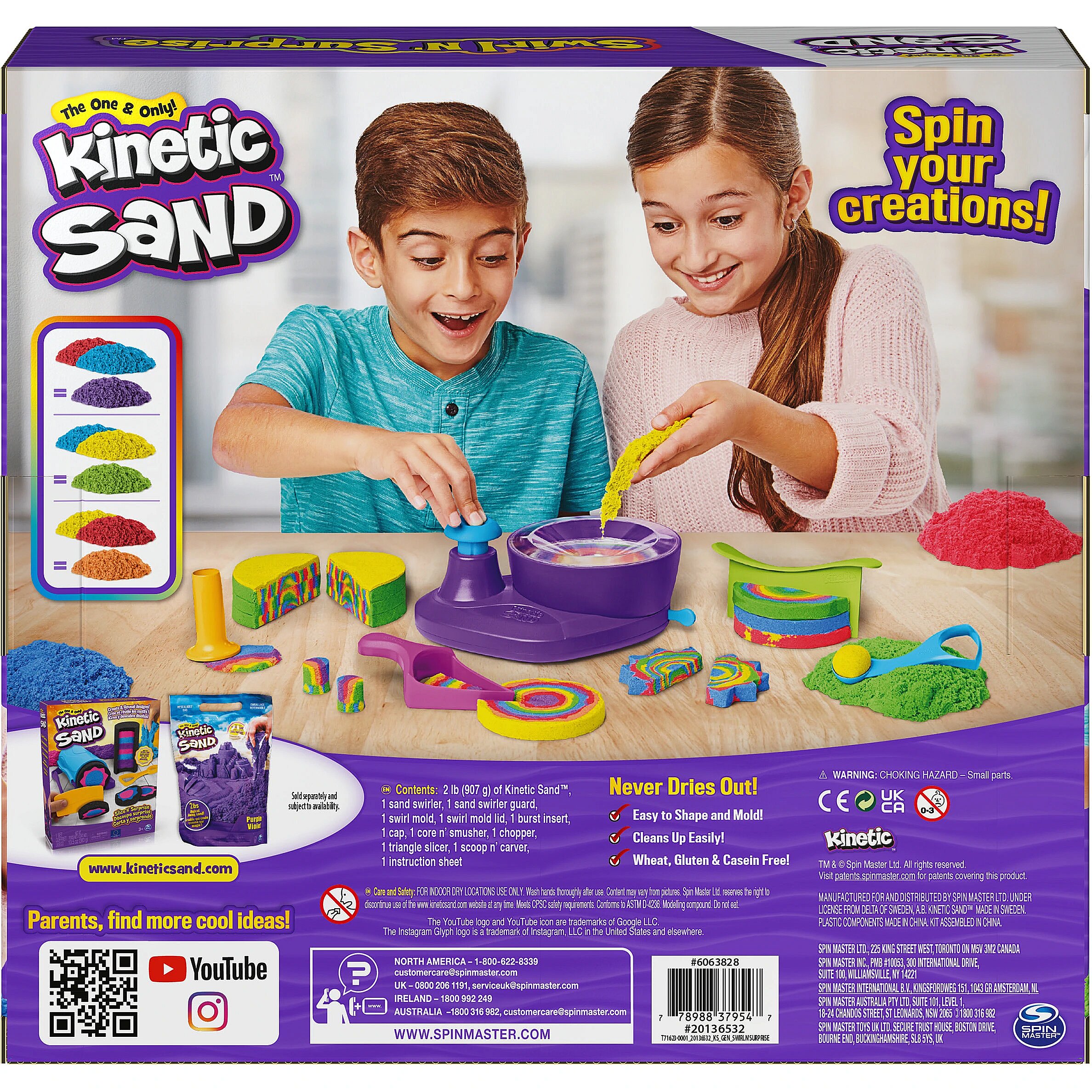 Kinetic Sand Swirl N' Surprise 2lb Playset