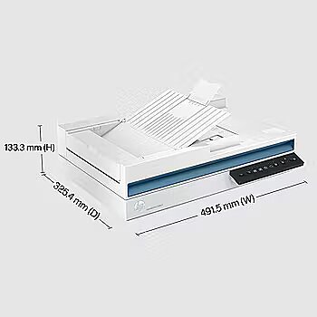 Hewlett Packard ScanJet Pro 3600 f1, flatbed scanner (white) (20G06A)