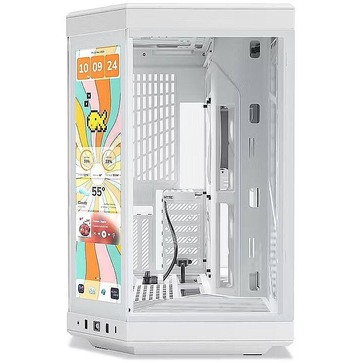 HYTE Y70 Touch Infinite, Tempered Glass, Snow White (CS-HYTE