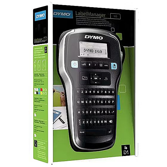 DYMO LABELMANAGER 160 LABEL PRINTER 6 9 12 MM IN IN (S0946360)