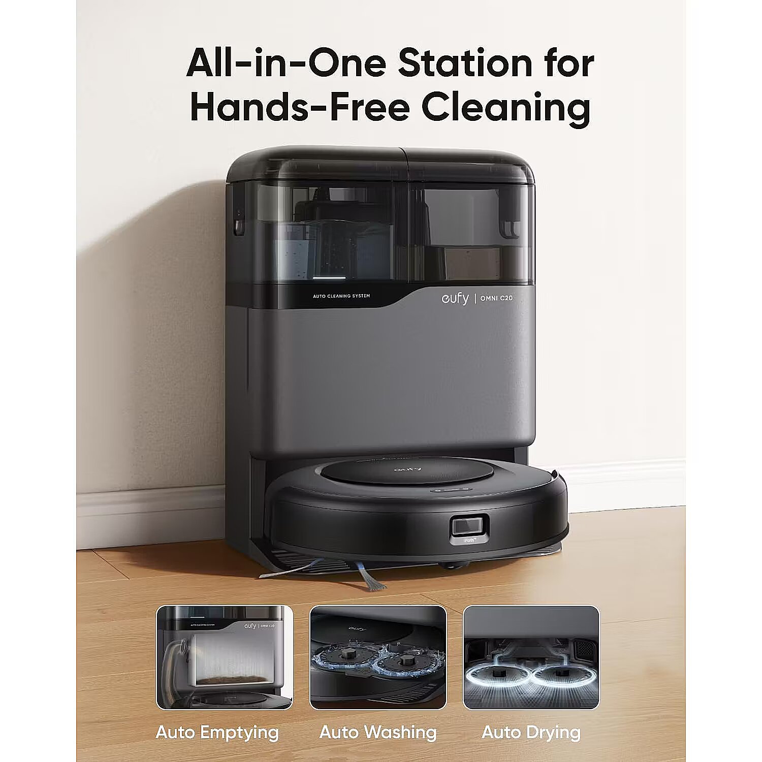 Anker Eufy | Robot Vacuum Cleaner with All-in-One Station | Omni
