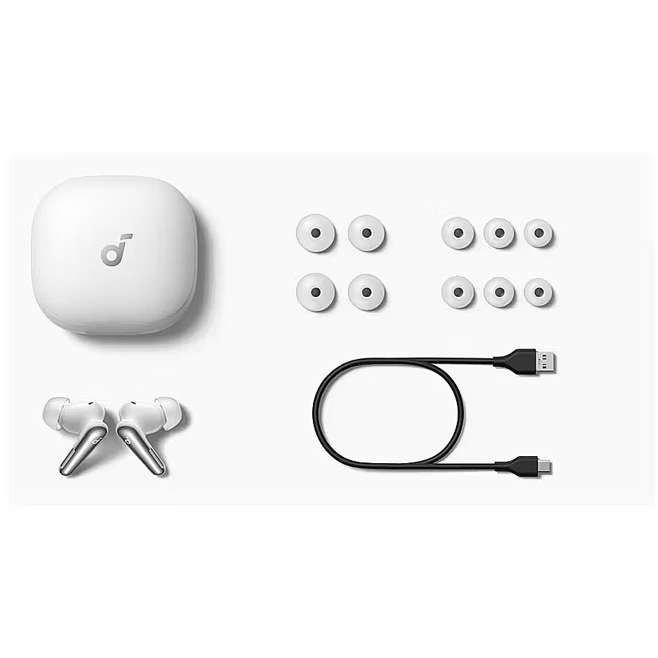 Anker Soundcore Liberty 4 Pro Wireless Earbuds, White | (A3954G21)