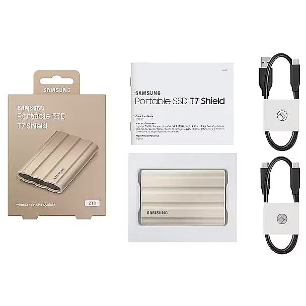 Samsung T7 Shield, 2TB, Beige (MU-PE2T0K/EU)