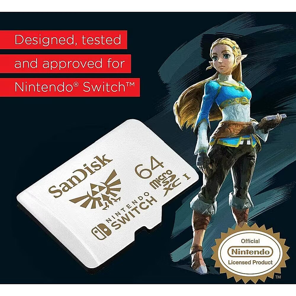 Sandisk For Nintendo Switch, Ultra, microSDXC, 64GB, UHS-I, U3