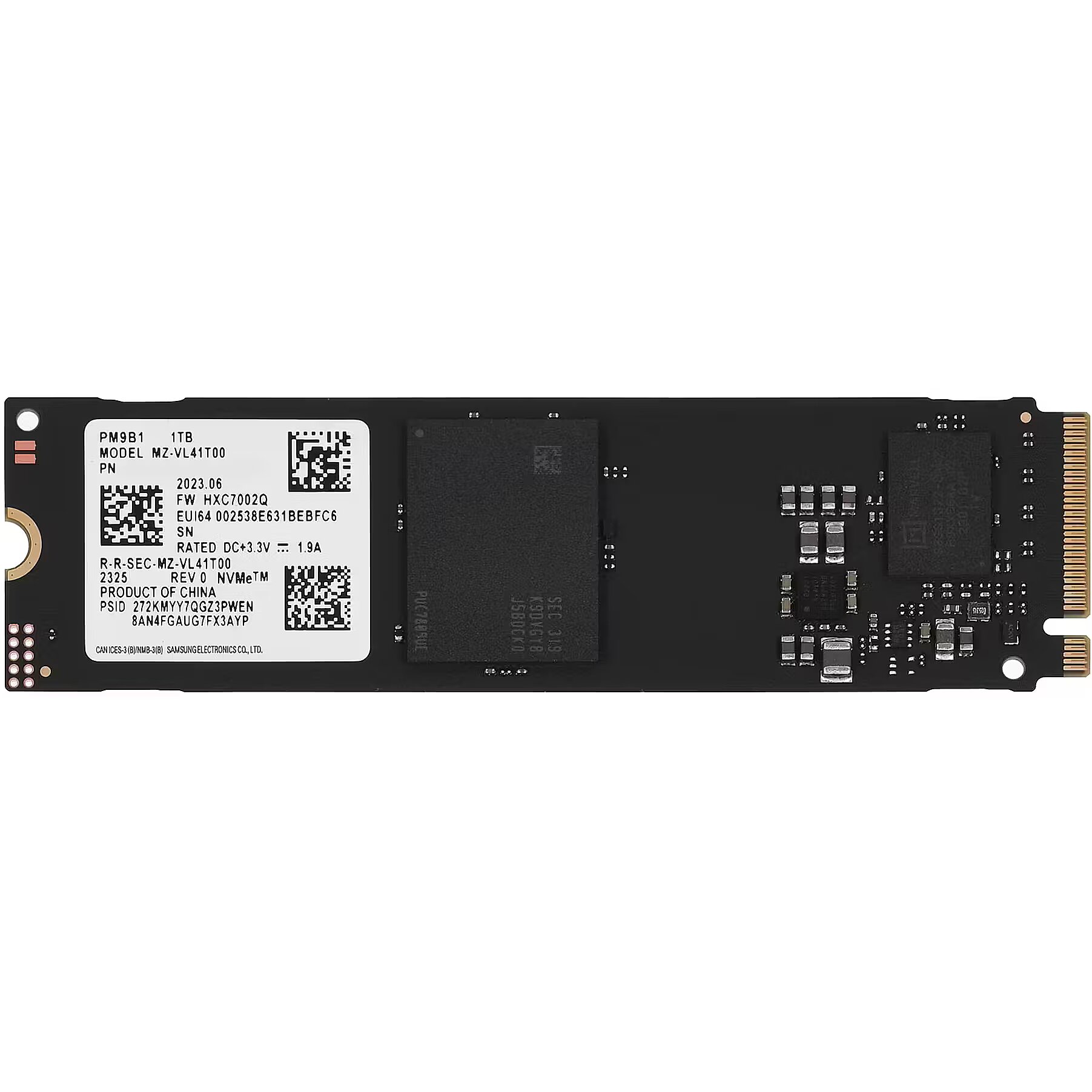 Samsung PM9B1, 1TB, M.2 Gen4 x4 (MZVL41T0HBLB-00B07)