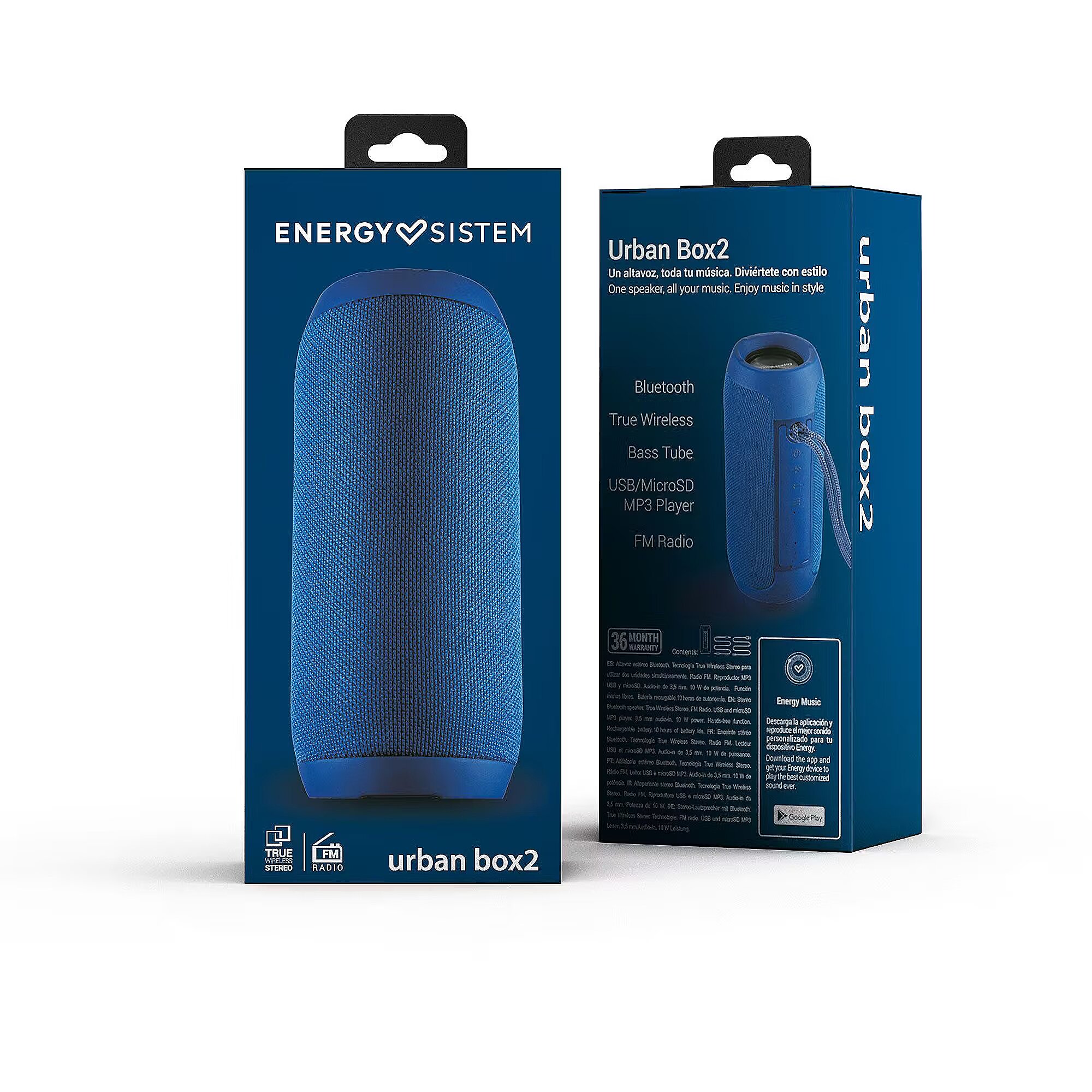 Graphite Urban Energy Sistem Energy Sistem Urban Box 2, Ocean (449354)