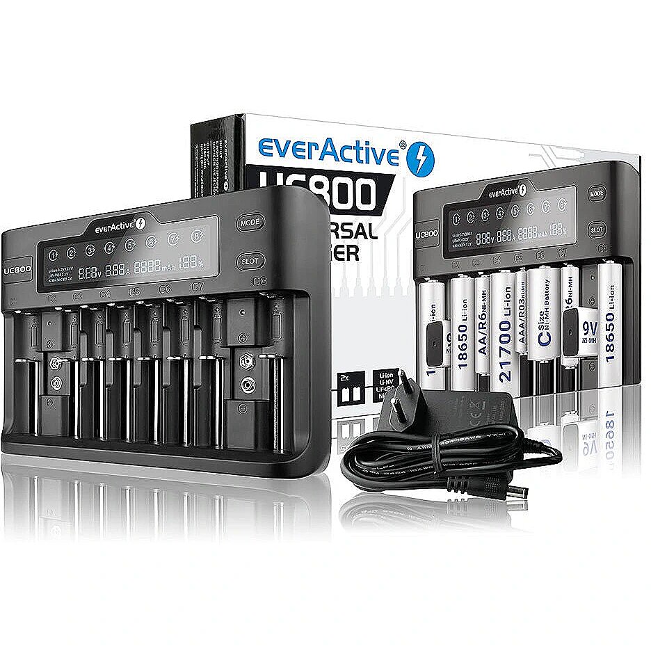Everactive UC800 Universal Charger Batteries not Included Smart