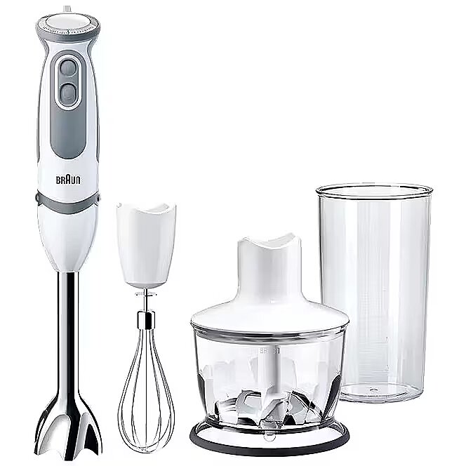 Braun hand blender + chopper MQ120, White (MQ120 PESTO)