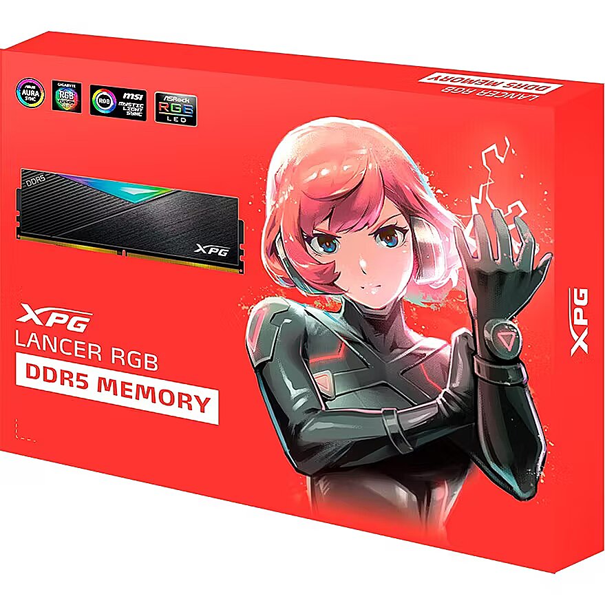 ADATA XPG Lancer RGB Black, 32GB, DDR5, 8000MT/s, CL38, Kit of 2