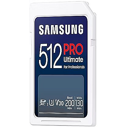 Samsung PRO Ultimate, SDXC, 512GB, UHS-I, U3, V30 +Reader (MB