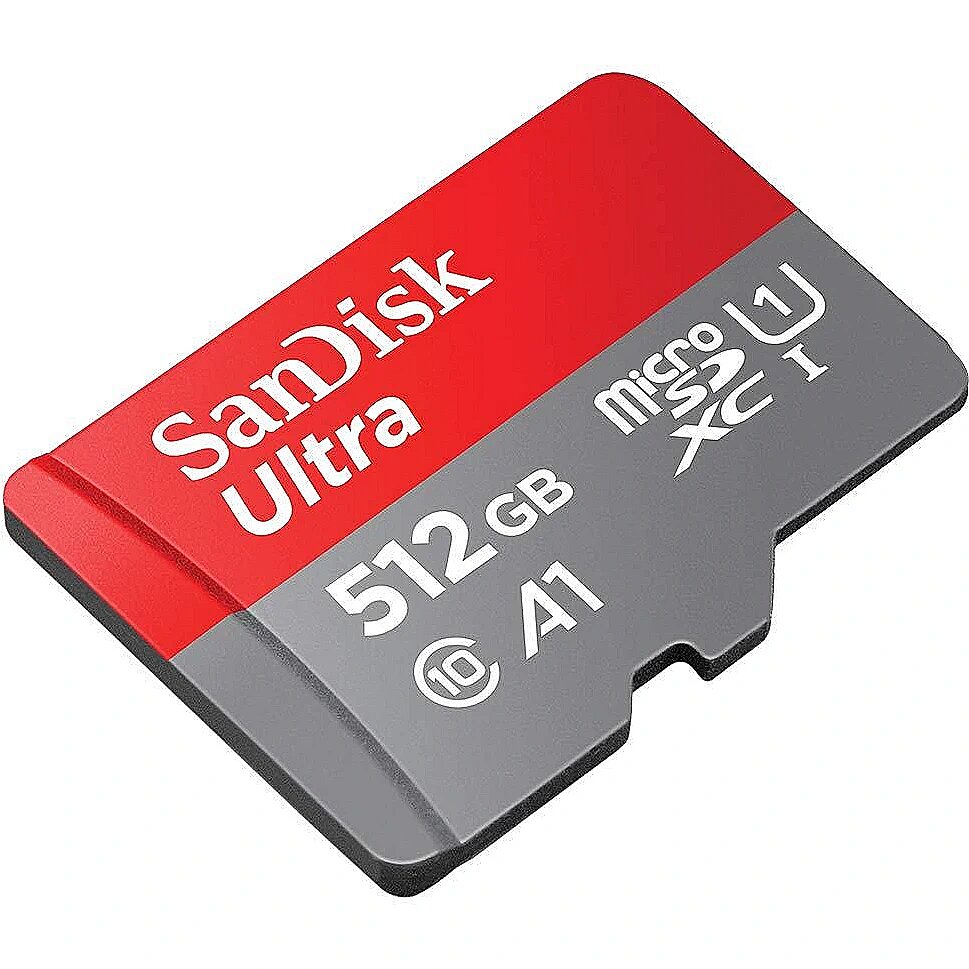 Sandisk ULTRA ANDROID microSDXC 512GB + SD Adapter 100MB/s A1 Cl.10 UHS-I (SDSQUAR-512G-GN6MA)