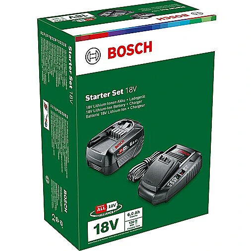 Bosch Bosch starter set 18V (PBA 6.0Ah + AL 1830 CV), charger