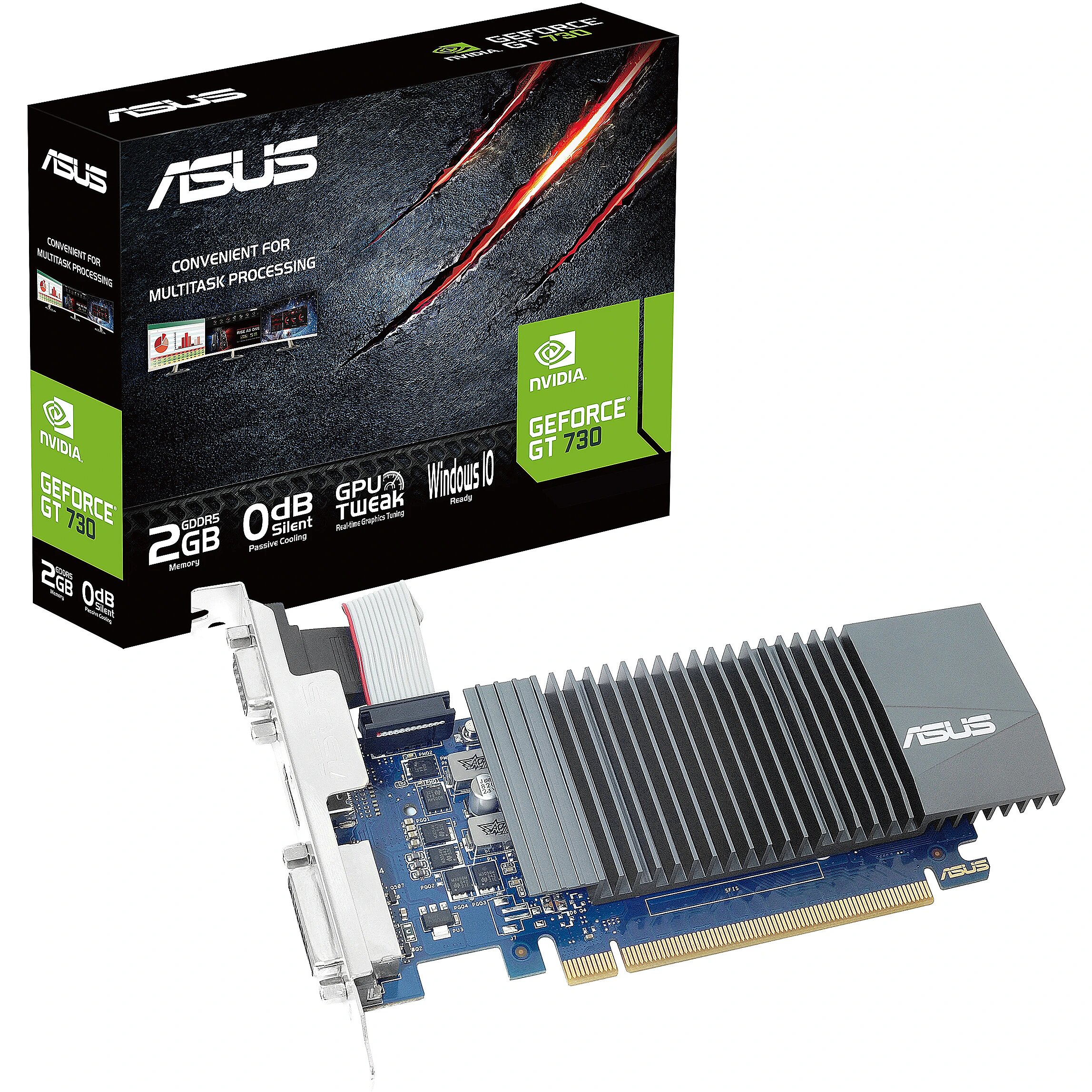 Asus GeForce GT 730, 2GB GDDR5, Silent LP E (GT730-SL-2GD5-BRK-E) Asus GeForce GT 730, 2GB GDDR5, Silent LP E (GT730-SL-2GD5-BRK-E)