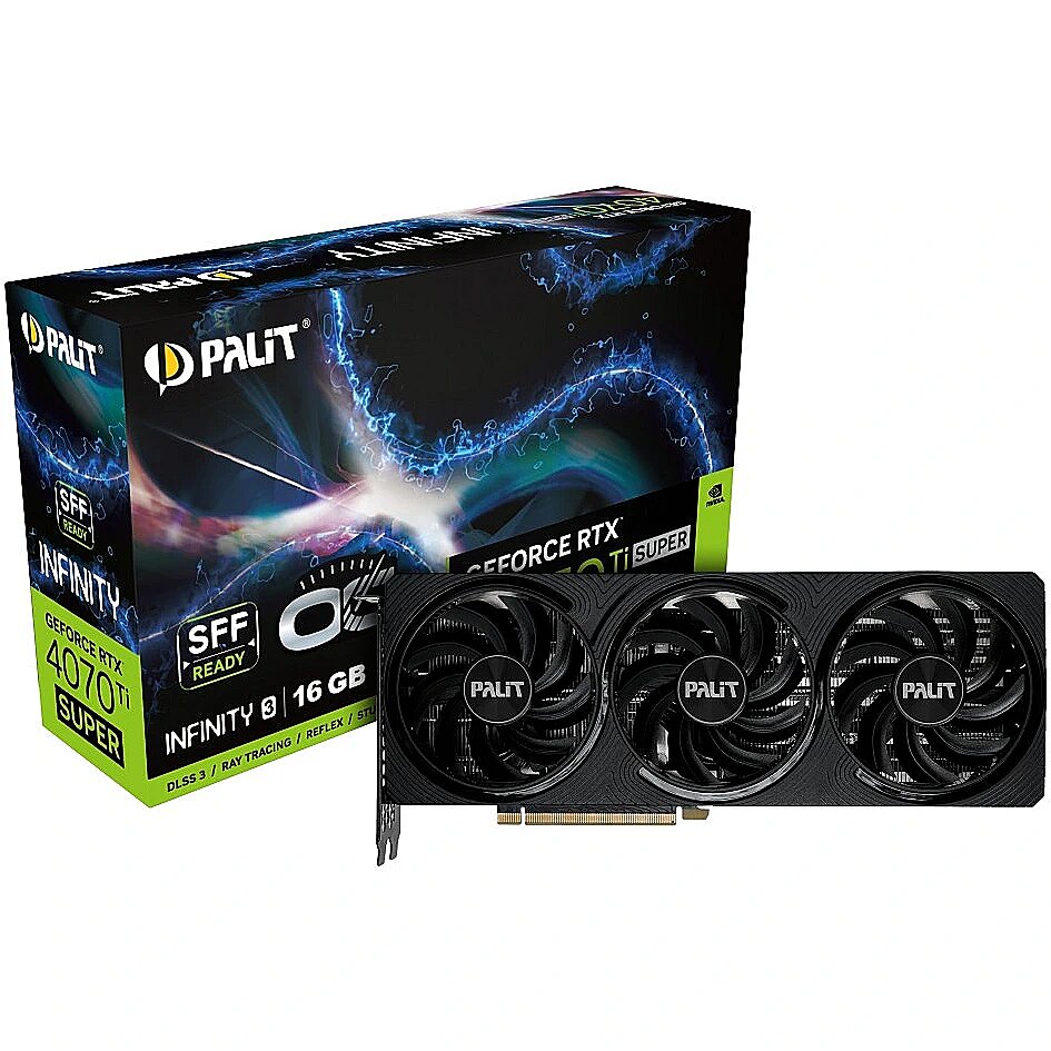 Palit GeForce RTX 4070 Ti SUPER, 16GB GDDR6X, Infinity 3 OC Palit GeForce RTX 4070 Ti SUPER, 16GB GDDR6X, Infinity 3 OC