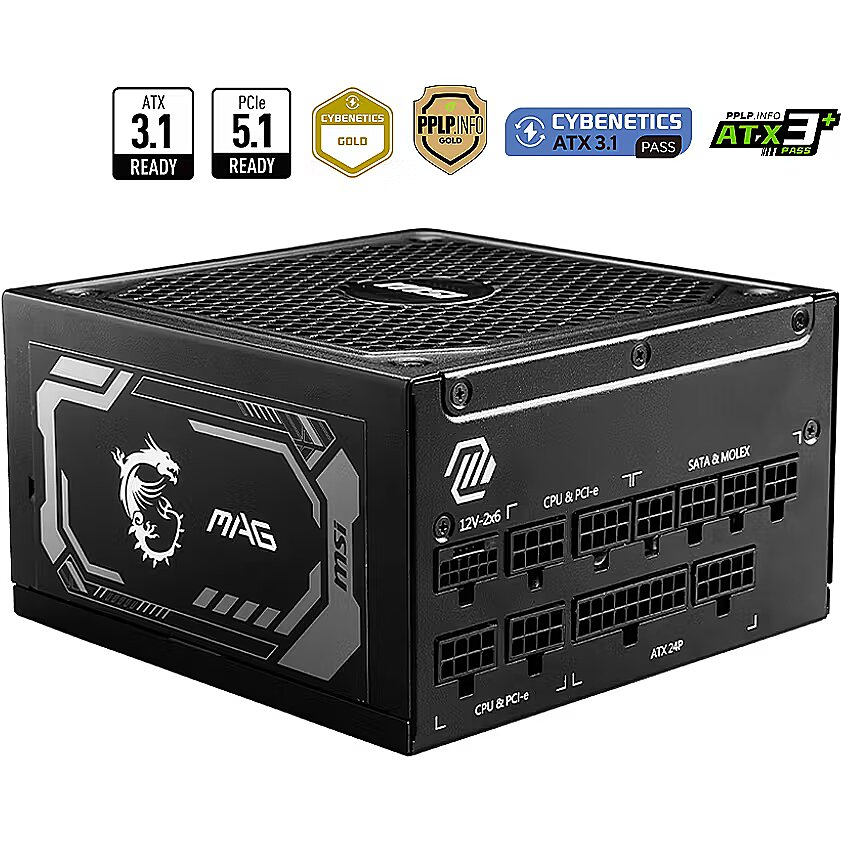 MSI MAG A1000GL PCIE5 1000W 電源ユニット MAG A1000GL PCIE5 | Power Supply | Overflow With Power
