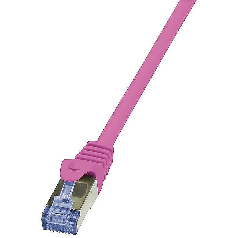 Pink Pink 1 Meter Length LogiLink CQ3039S LogiLink Cat.6A 10G S/FTP PIMF PrimeLine Patch Cable 1 Meter Length 