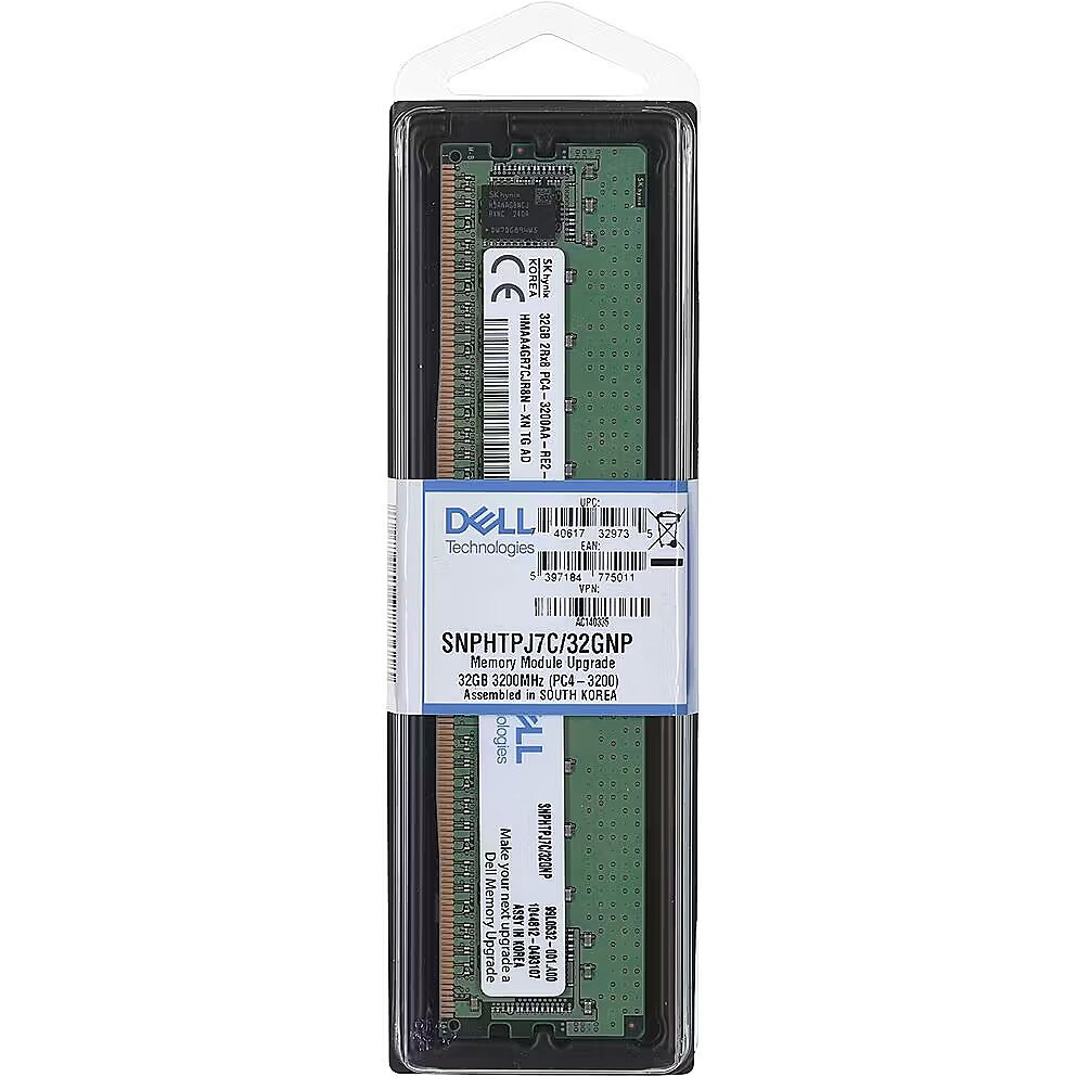 Dell MEMORY UPGRADE, 32GB, DDR4, 3200MHZ, Single Stick (AC140335)