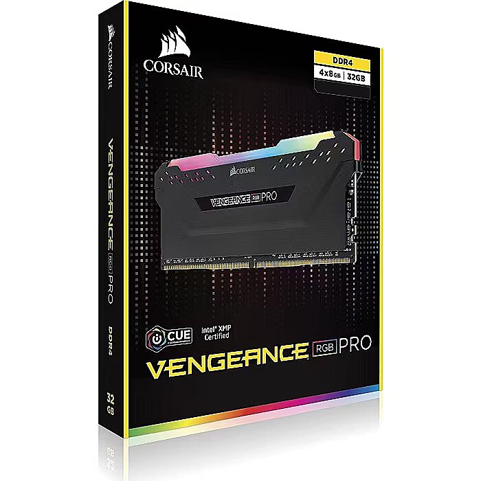 Corsair Vengeance RGB Pro, DDR4, 64GB, 3200MHz, CL16, Kit of 4