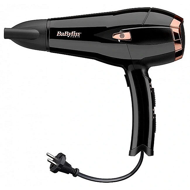 BaByliss hair dryer with diffuser, D373E, Black (D373E)