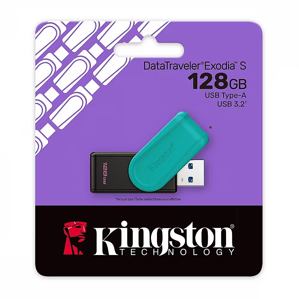 Kingston Exodia S, 128GB, Black/Blue (DTXS/128GB)