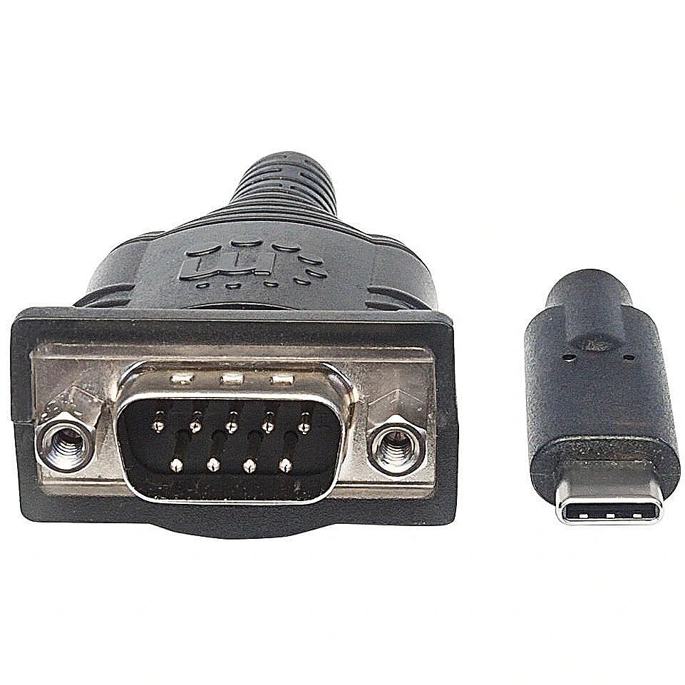 Illusion Tålmodighed Dekorative Manhattan USB-C to Serial COM/RS232 adapter converter PL-2303RA 45cm  (151283)