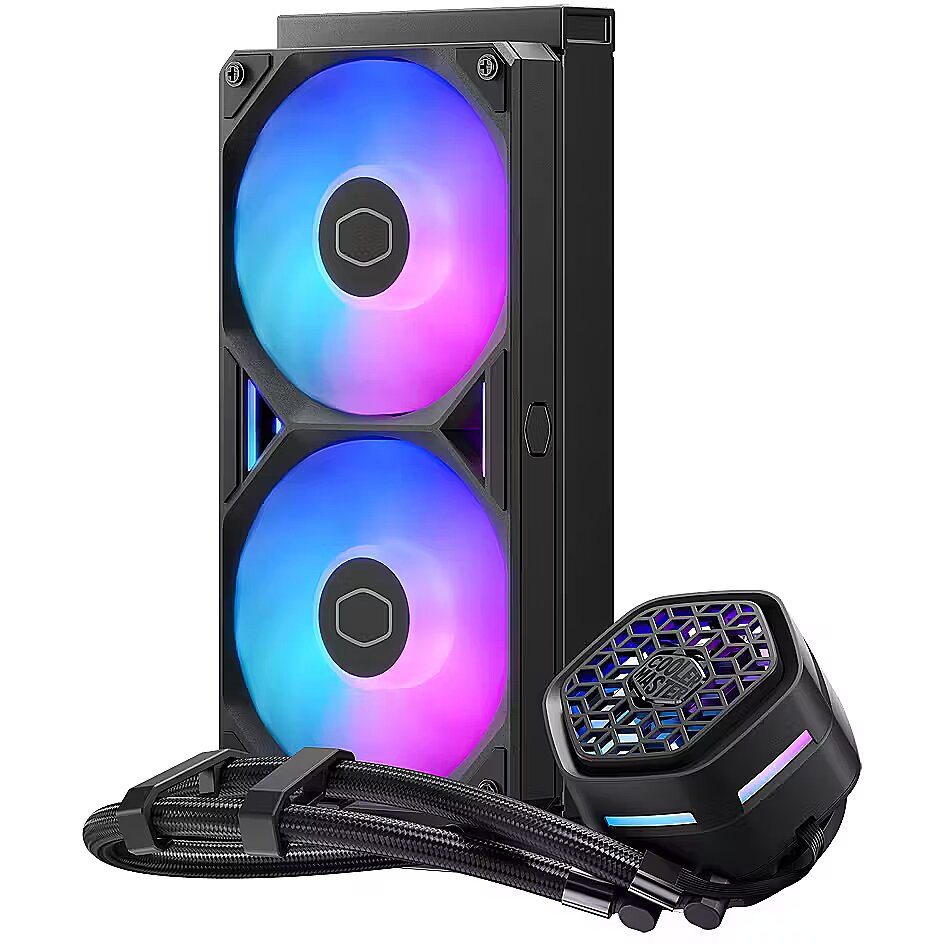 Cooler Master MasterLiquid 240 Atmos II VRM Fan ARGB, Black (MLX