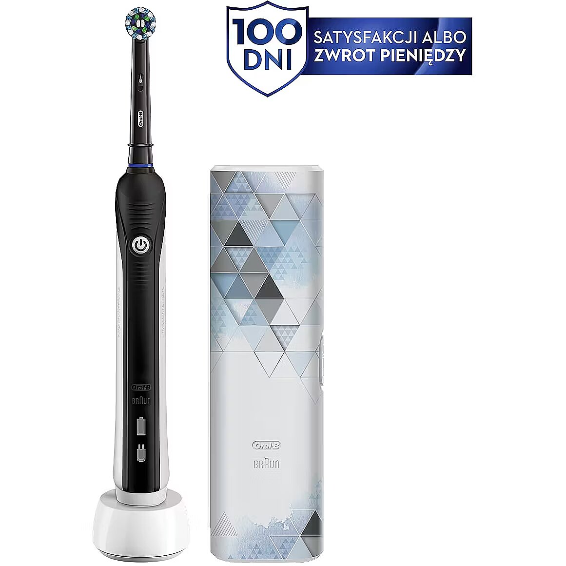 OralB electric toothbrush Pro 1 750, Black exclusive travel case design edition (Pro 1 750)