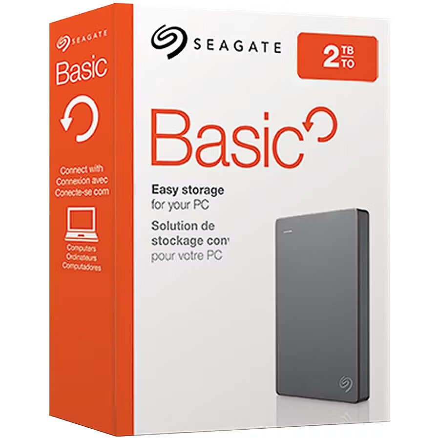 Seagate Basic 2TB 外付けHDD Seagate Basic, 2TB, Grey (STJL2000400)