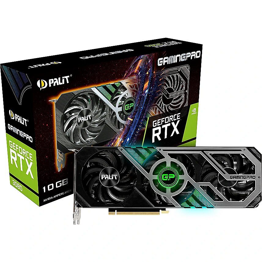 Palit GeForce RTX 3080, 10GB GDDR6X, GamingPro V1 (LHR 