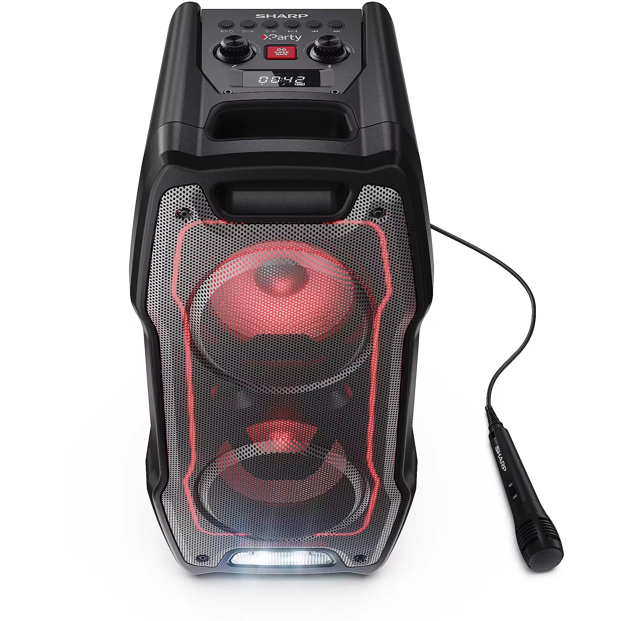Party Speaker System Sharper Image Portable Bluetooth Speaker