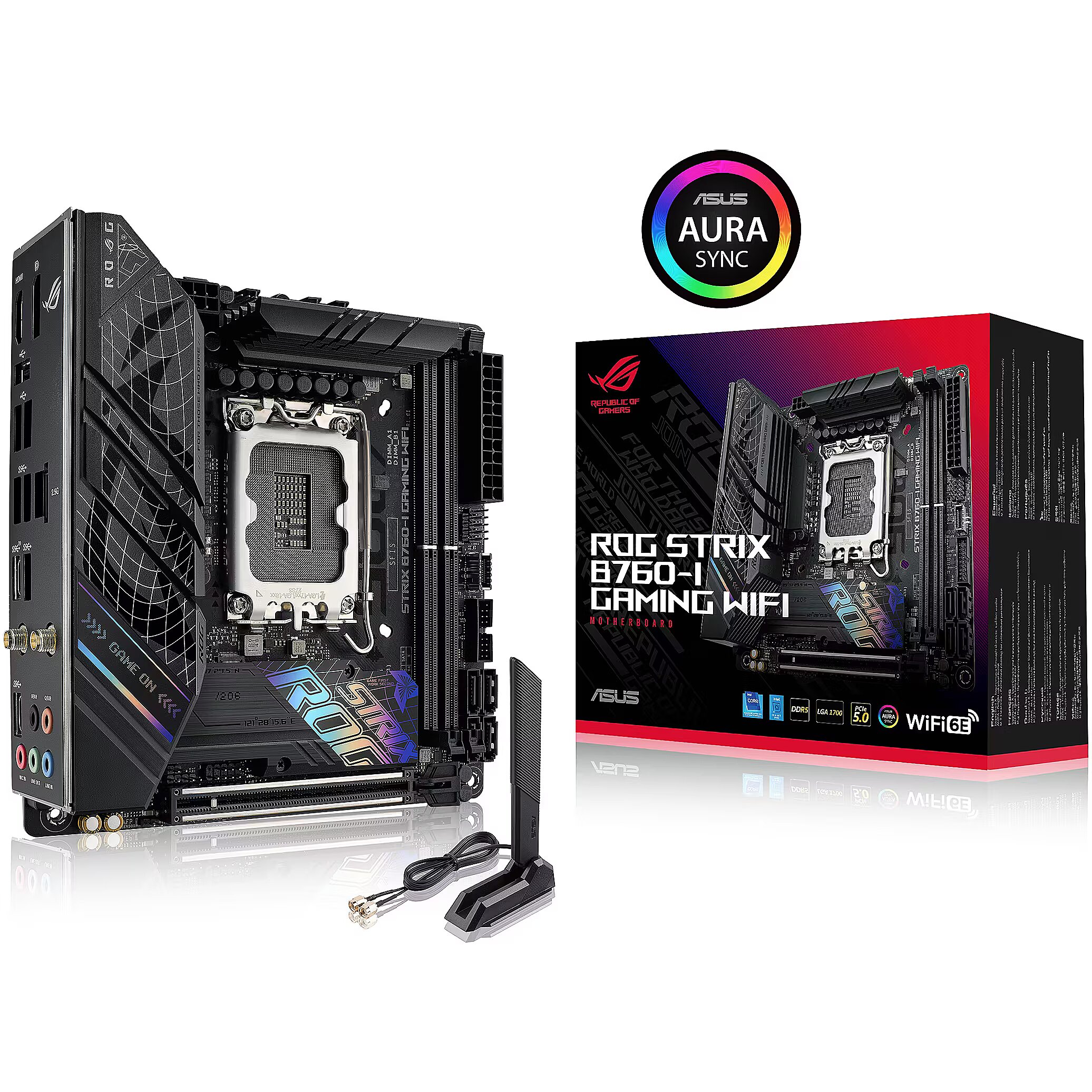 【ほぼ未使用 】ASUS　ROG STRIX B760-I GAMING WIF Asus ROG STRIX B760-I GAMING WIFI (ROG STRIX B760-I GAMING WIFI)
